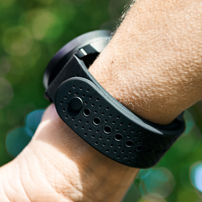 Suunto 22mm Athletic 1 Silicone Strap All Black S+M Watch Band