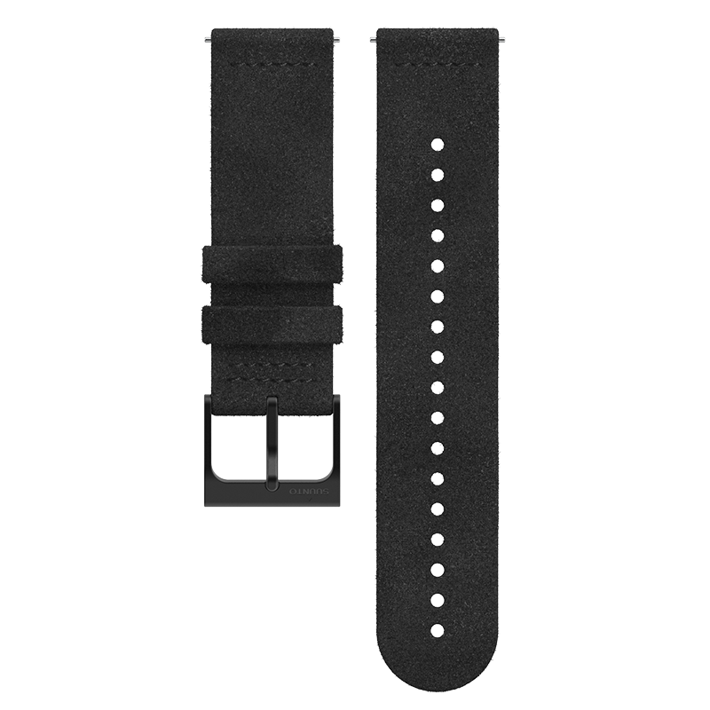 Suunto 22mm Urban 5 Microfiber Strap All Black M Watch Band