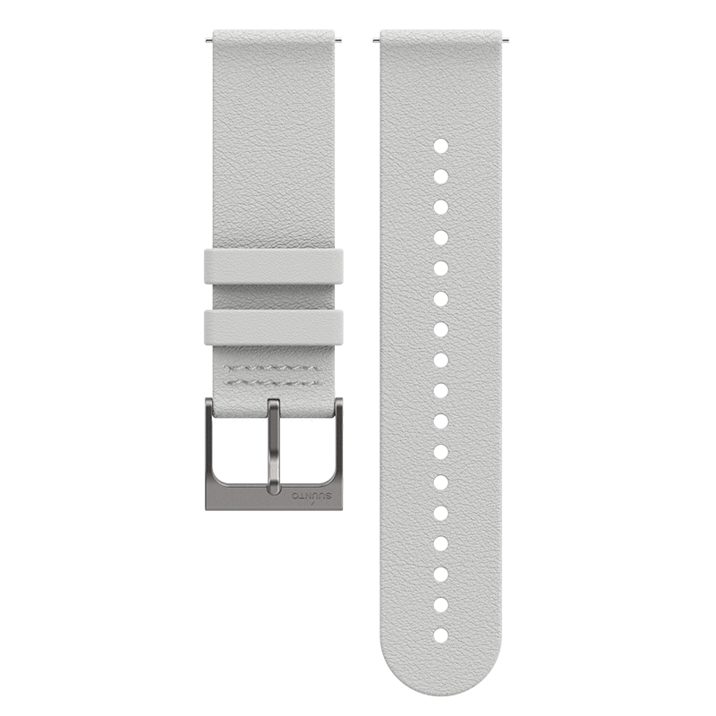 Suunto 22mm Urban 6 Leather Strap Birch White M Watch Band