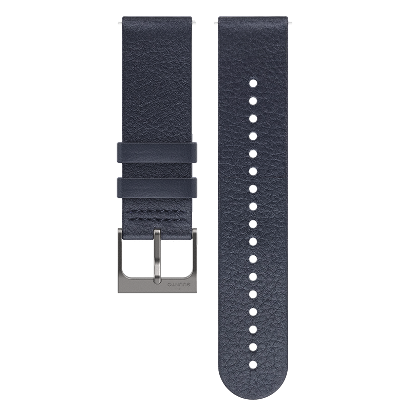 Suunto 22mm Urban 6 Leather Strap Granite Blue M Watch Band