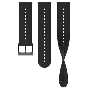 Suunto 22mm Urban 4 Silicone Strap All Black S+M Watch Band