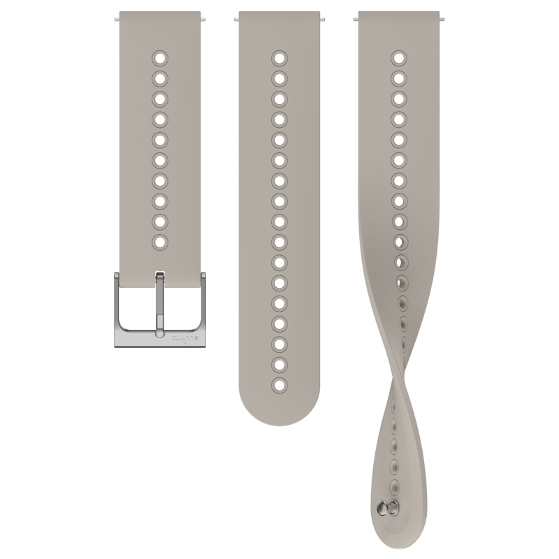 Suunto 22mm Urban 4 Silicone Strap Sand Gray S+M Watch Band
