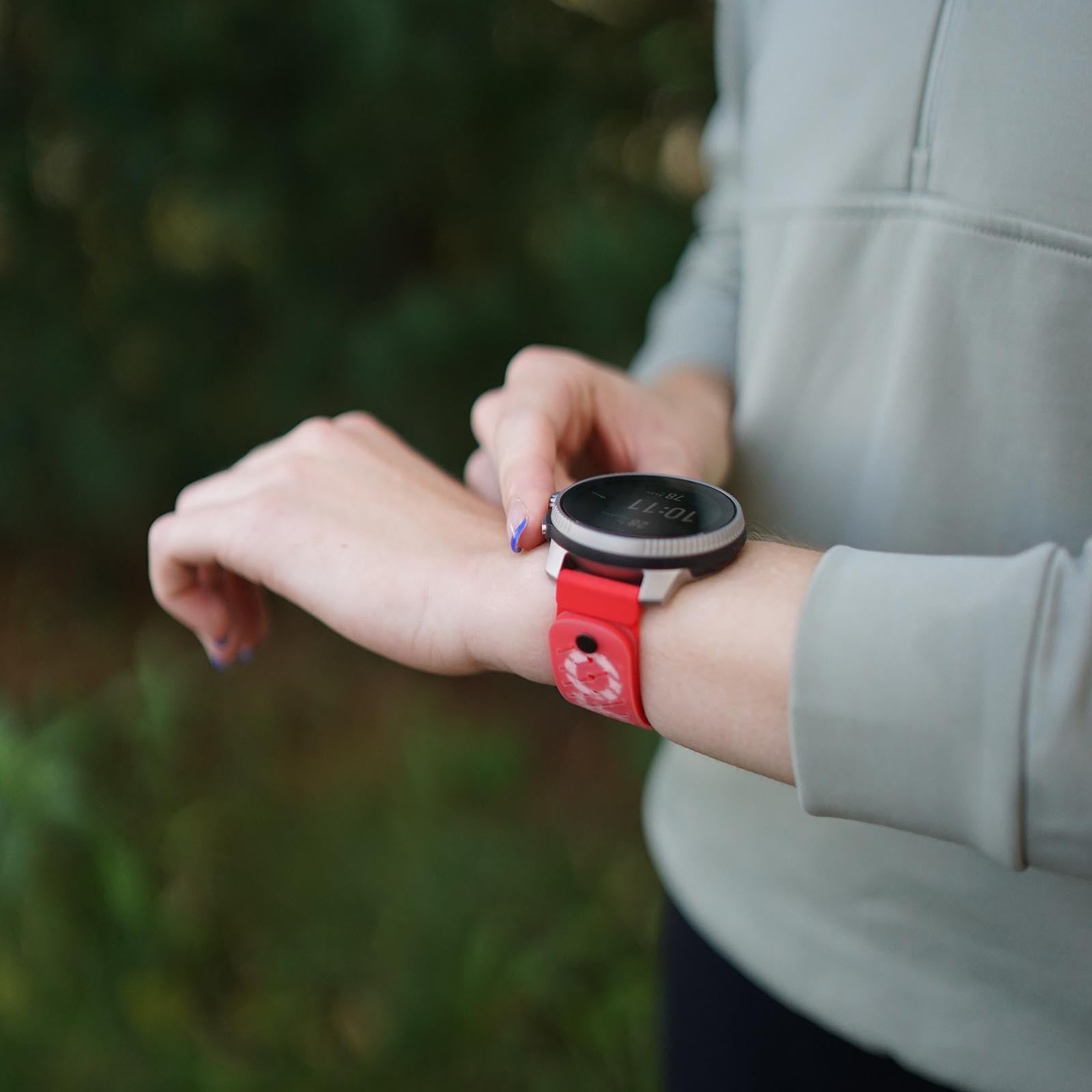 Suunto 22mm Athletic 5 Silicone Strap Lava Red S+M Watch Band